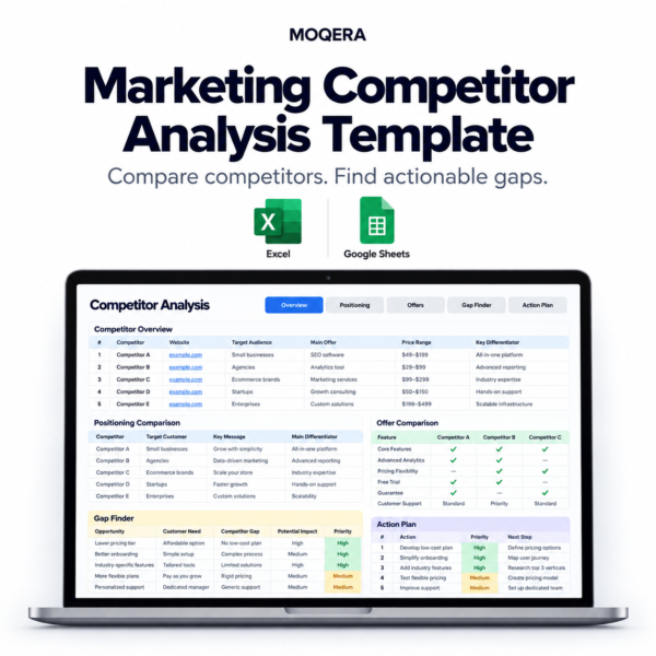 ьсфе Marketing Competitor Analysis Template